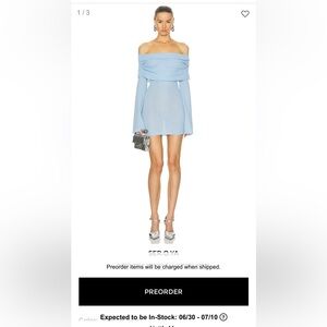 SER.O.YA Galli Mini Dress in Powder Blue